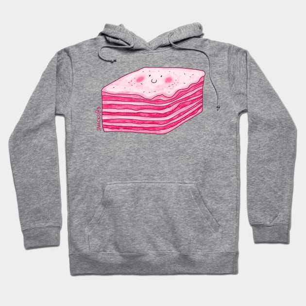 Lasagna in PINK Hoodie by Snacks At 3